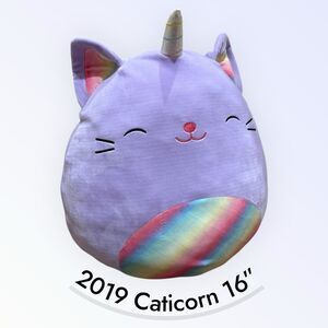 RARE Cienna The Purple Caticorn Squishmallows Soft Plush‎ Toy 16” RETIRED CLEAN